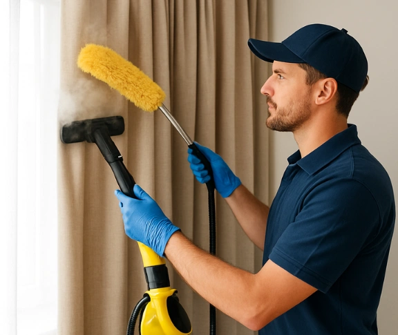 Trusted curtain steam cleaning technician Matty Curtain Cleaning haymarket-nsw QLD