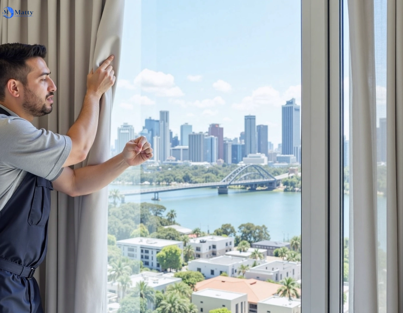 Professional curtain steam cleaning service haymarket-nsw QLD by Matty Curtain Cleaning